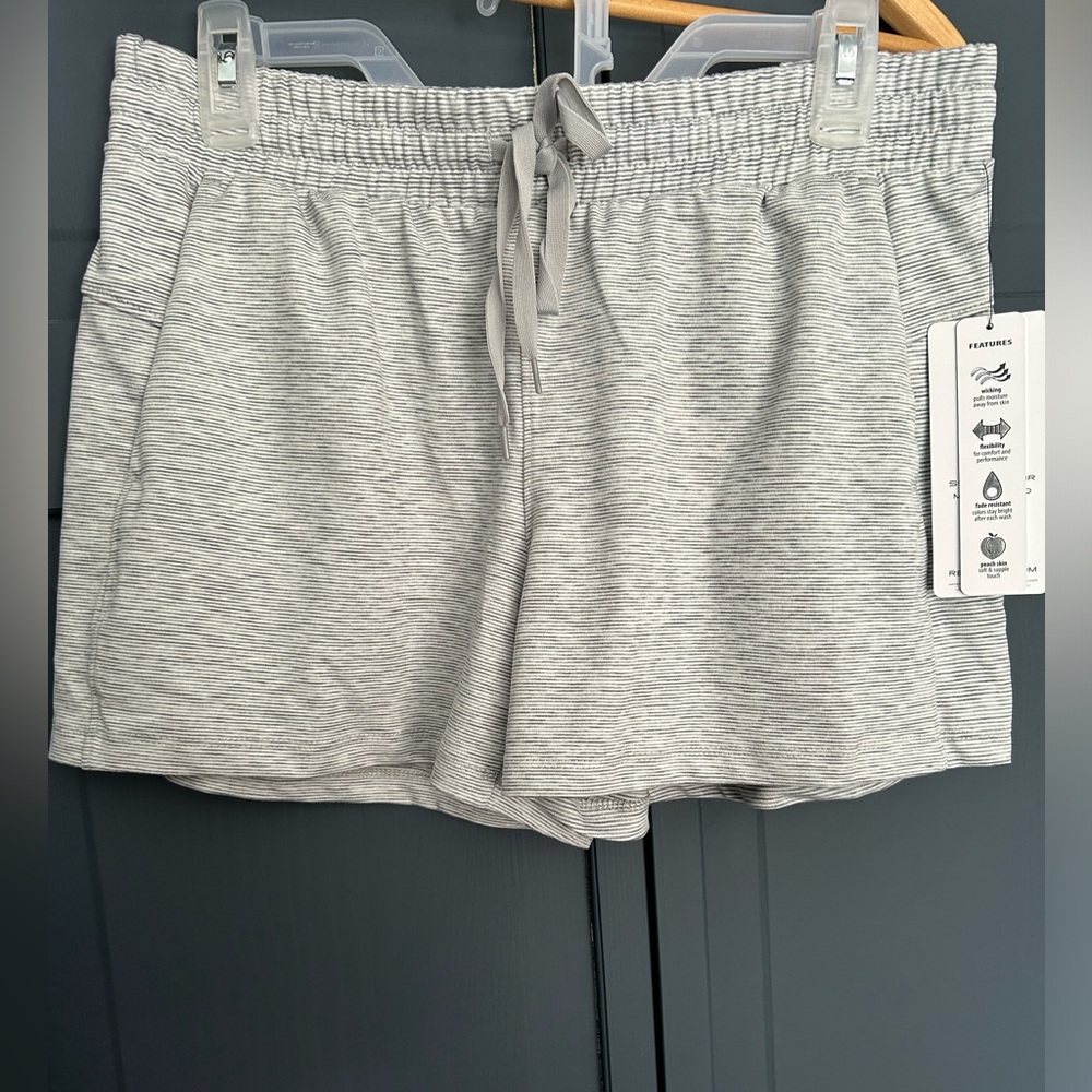 RBX Studio Gray/White Stripe Short Women’s Size M